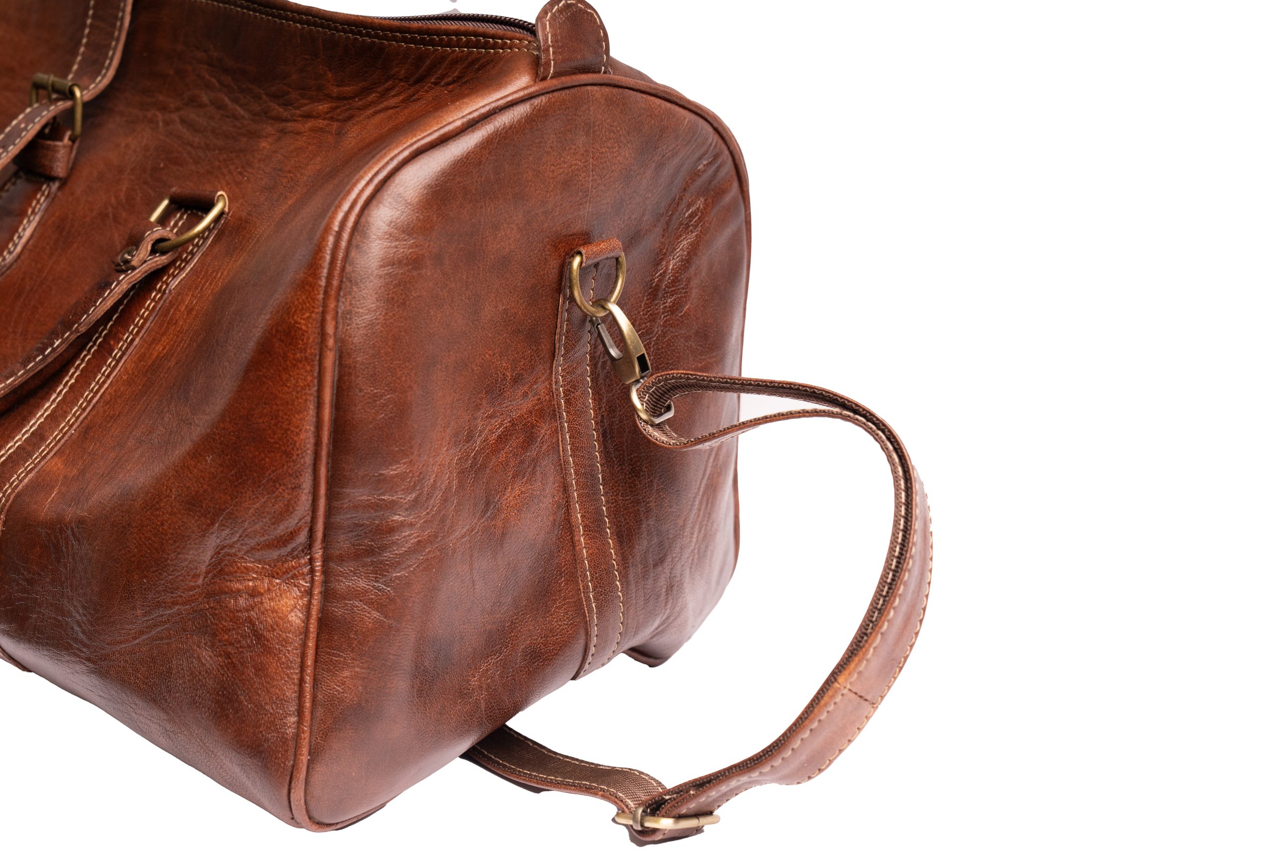 Leather Duffle Bag Interior